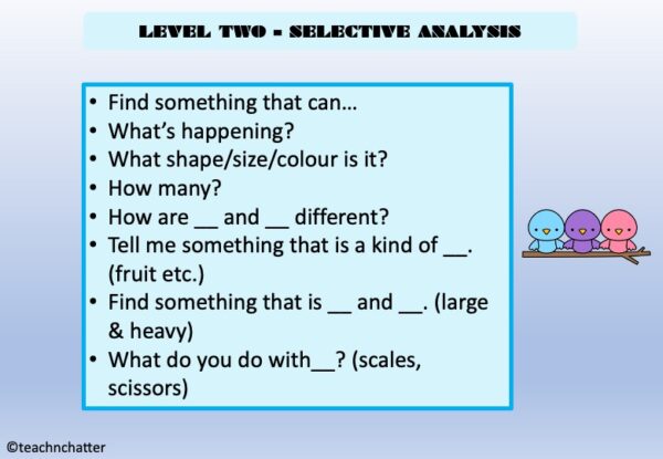 comprehension questions level two
