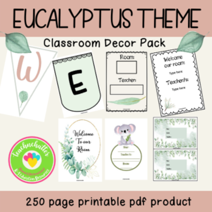 eucalyptus-theme-classroom pack of classroom resources for teachers