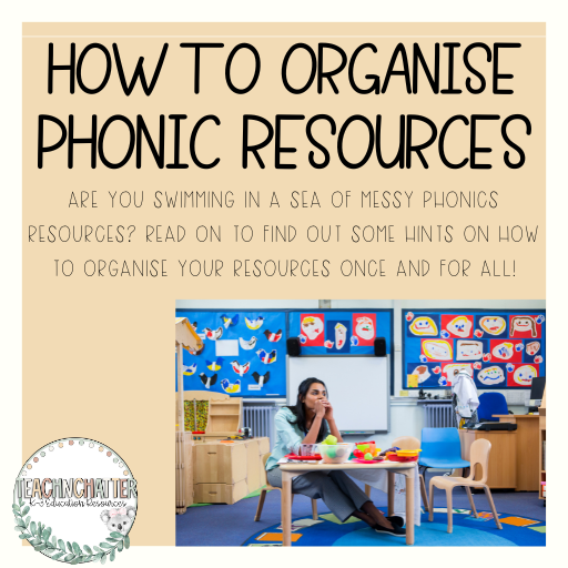 organizing-teacher-supplies A blog article on how to organise phonics resources