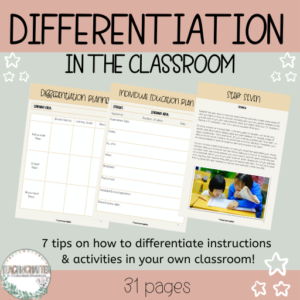 differentiation-tips for classroom teachers