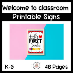 welcome-to-classroom-sign printable posters for free