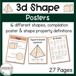 3 d shape posters