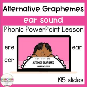 grapheme alternatives for ear