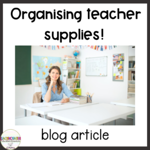 organising teacher supplies