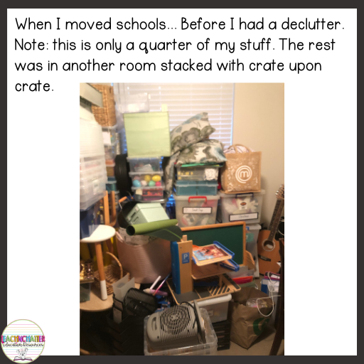 teacher clutter