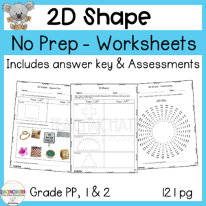 2d shape worksheets