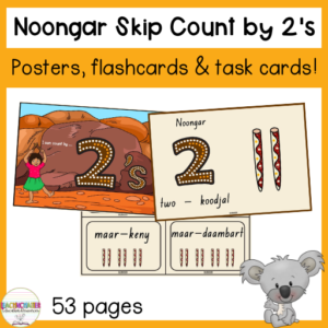 noongar skip counting by two
